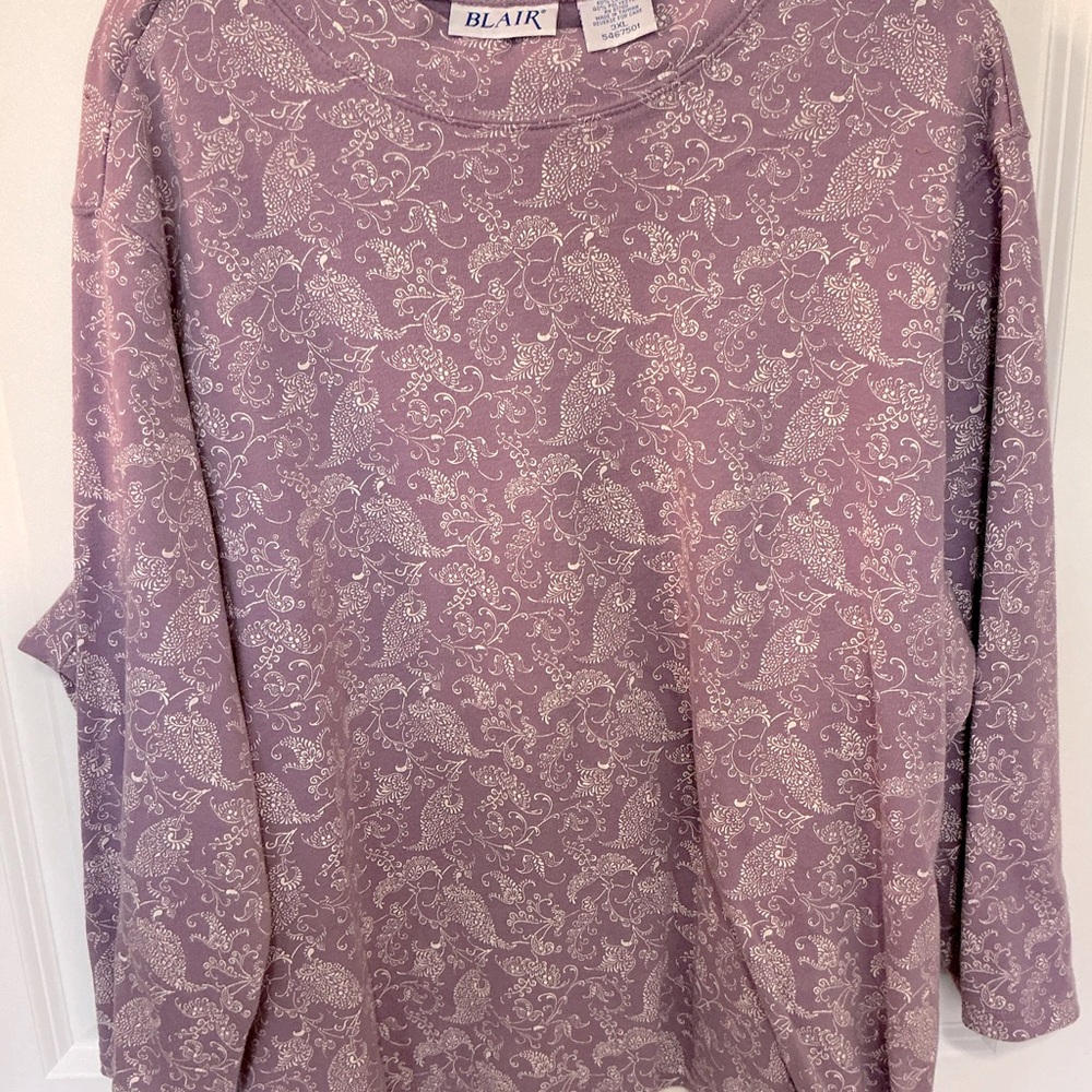 3X mockneck tee